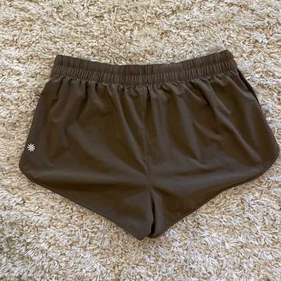 Athleta Women's Tan Speedwork Athletic Shorts - Picture 7 of 7